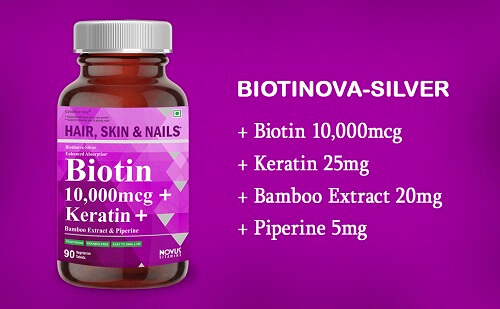 Carbamide Forte Biotin 10,000 mcg with Keratin and Bamboo Extract & Piperine