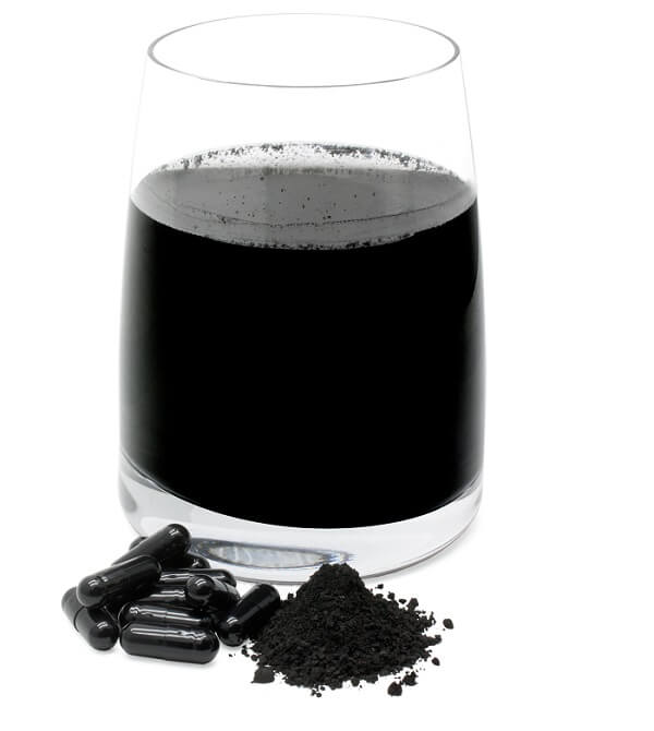 Activated charcoal teeth whitening